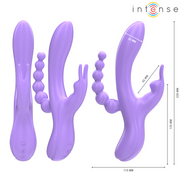 INTENSE - MIKO DREIFACH-VIBRATOR RABBIT & STIMULATOR & ANAL 7 VIBRATIONEN LILA INTENSE FUN