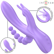 INTENSE - MIKO DREIFACH-VIBRATOR RABBIT & STIMULATOR & ANAL 7 VIBRATIONEN LILA INTENSE FUN