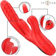 INTENSE - KAROL MULTIFUNKTIONSVIBRATOR STOSS & STIMULATION & STIMULIERENDE WELLEN ROT INTENSE FUN