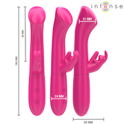 INTENSE - JULIETA RABBIT VIBRATOR 18,6 CM 10 VIBRATIONEN ROSA INTENSE FUN