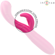 INTENSE - AMARA VIBRATOR MIT STIMULIERENDER ZUNGE 10 VIBRATIONEN ROSA INTENSE FUN