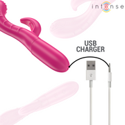 INTENSE - AMARA VIBRATOR MIT STIMULIERENDER ZUNGE 10 VIBRATIONEN ROSA INTENSE FUN
