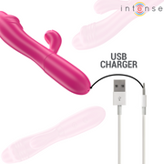 INTENSE - IVY FLEXIBLER VIBRATOR 10 VIBRATIONEN MIT STIMULIERENDER ZUNGE ROSA INTENSE FUN