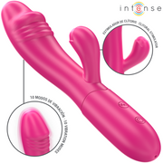 INTENSE - IVY FLEXIBLER VIBRATOR 10 VIBRATIONEN MIT STIMULIERENDER ZUNGE ROSA INTENSE FUN