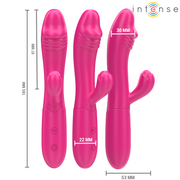INTENSE - IVY FLEXIBLER VIBRATOR 10 VIBRATIONEN MIT STIMULIERENDER ZUNGE ROSA INTENSE FUN