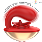 INTENSE - MARIAH VIBRATOR & STIMULATOR IN U-FORM 10 VIBRATIONEN ROT INTENSE FUN