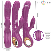 INTENSE - HALLE MULTIFUNKTIONSVIBRATOR MIT DELFIN-STIMULIERENDER ZUNGE LILA INTENSE FUN