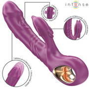 INTENSE - HALLE MULTIFUNKTIONSVIBRATOR MIT DELFIN-STIMULIERENDER ZUNGE LILA INTENSE FUN