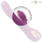 INTENSE - HALLE MULTIFUNKTIONSVIBRATOR MIT DELFIN-STIMULIERENDER ZUNGE LILA INTENSE FUN