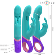 INTENSE - MONICA RABBIT VIBRATOR MIT ROTIERENDEM G-SPOT-STIMULATOR BLAU INTENSE FUN