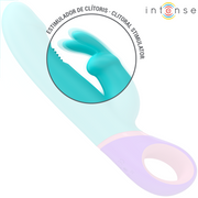 INTENSE - MONICA RABBIT VIBRATOR MIT ROTIERENDEM G-SPOT-STIMULATOR BLAU INTENSE FUN