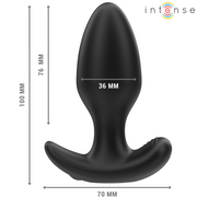 INTENSE - JOEY ANAL PLUG 10 VIBRATIONEN SCHWARZ FERNBEDIENUNG INTENSE ANAL TOYS