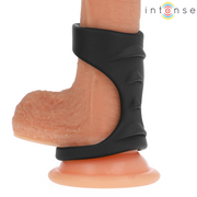 INTENSE - THEO DOPPELTER PENISRING AUS SILIKON SCHWARZ MODELL 3 INTENSE COUPLES TOYS