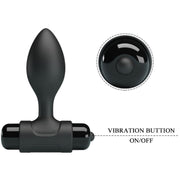 PRETTY LOVE - VIBRA BUTT 10 VIBRATIONEN ANALSTECKER SCHWARZ PRETTY LOVE