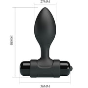 PRETTY LOVE - VIBRA BUTT 10 VIBRATIONEN ANALSTECKER SCHWARZ PRETTY LOVE
