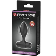 PRETTY LOVE - VIBRA BUTT 10 VIBRATIONEN ANALSTECKER SCHWARZ PRETTY LOVE