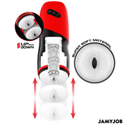JAMYJOB - XPEED AUTOMATISCHER VAGINA-MASTURBATOR, 5 STOSSMODI UND SOUNDEFFEKT JAMYJOB