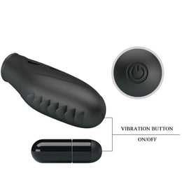 PRETTY LOVE - GILO SILIKON-FINGERVIBRATOR SCHWARZ PRETTY LOVE