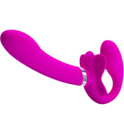 PRETTY LOVE - VALERIE DOPPEL-STRAP-ON-VIBRATOR 12 VIBRATIONEN LILA PRETTY LOVE