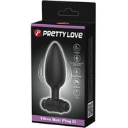 PRETTY LOVE - VIBRA BUTT PLUG 2 ANAL PLUG 10 VIBRATIONEN SCHWARZ PRETTY LOVE