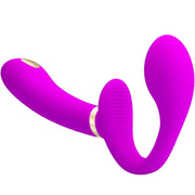 PRETTY LOVE - THUNDERBIRD DOPPELTER STRAP-ON-VIBRATOR MIT FERNBEDIENUNG LILA PRETTY LOVE