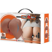 CRAZY BULL - HAILEY VIBRATOR BUTT MIT REALISTISCHER VAGINA UND ANUS MULATTE MIT FERNBEDIENUNG CRAZY BULL
