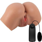 CRAZY BULL - HAILEY VIBRATOR BUTT MIT REALISTISCHER VAGINA UND ANUS MULATTE MIT FERNBEDIENUNG CRAZY BULL