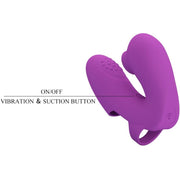 PRETTY LOVE - ATHENA FINGERVIBRATOR MIT KLITORISSTIMULATOR LILA PRETTY LOVE