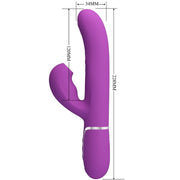 PRETTY LOVE - PERLITA 3 IN 1 MULTIFUNKTIONS-RABBIT-VIBRATOR LILA PRETTY LOVE