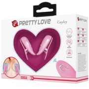 PRETTY LOVE - CAILEY NIPPELKLEMMEN 10 VIBRATIONEN FERNBEDIENUNG ROSA PRETTY LOVE