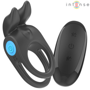 INTENSE - SAM VIBRATOR DOPPEL-PENISRING 10 VIBRATIONEN SCHWARZ INTENSE COUPLES TOYS
