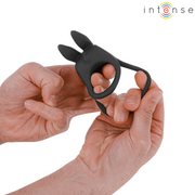 INTENSE - SAM VIBRATOR DOPPEL-PENISRING 10 VIBRATIONEN SCHWARZ INTENSE COUPLES TOYS