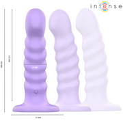 INTENSE - BRENDA VIBRATOR GRÖSSE M SPIRALDESIGN 10 VIBRATIONEN LILA FERNBEDIENUNG INTENSE FUN