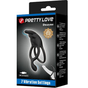 PRETTY LOVE - SETH DOPPEL-VIBRATIONSRING RABBIT 7 VIBRATIONEN SCHWARZ PRETTY LOVE