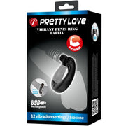 PRETTY LOVE - DAHLIA VIBRATIONSRING + KLITORISSTIMULATOR 12 VIBRATIONEN SCHWARZ PRETTY LOVE