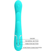 PRETTY LOVE - SHANIA TRIPLE RABBIT MULTIFUNKTIONSVIBRATOR 3 IN 1 BLAU PRETTY LOVE