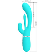 PRETTY LOVE - SHANIA TRIPLE RABBIT MULTIFUNKTIONSVIBRATOR 3 IN 1 BLAU PRETTY LOVE