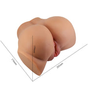 CRAZY BULL - EMILIA ASS VIBRATOR MIT REALISTISCHER VAGINA UND ANUS-FLEISCH-FERNBEDIENUNG CRAZY BULL