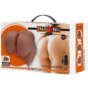 CRAZY BULL - EMILIA ASS VIBRATOR MIT REALISTISCHER VAGINA UND ANUS-FLEISCH-FERNBEDIENUNG CRAZY BULL