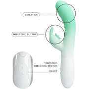 PRETTY LOVE - CERBERUS RABBIT VIBRATOR 3O VIBRATIONEN GRÜN PRETTY LOVE