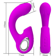 PRETTY LOVE - SIBEL SIBEL G-SPOT VIBRATOR + KLITORIS-STIMULATOR 10 VIBRATIONEN LILA PRETTY LOVE
