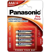 PANASONIC -  PRO POWER ALKALINE AAA BATTERIE LR03 BLISTER*4 PANASONIC