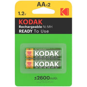 KODAK - HR6 AA 2600 mAh WIEDERAUFLADBARE BATTERIE BLISTER*2 KODAK