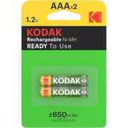 KODAK - WIEDERAUFLADBARE BATTERIE HR03 AAA 650 mAh BLISTER*2 KODAK