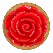 KINK - ROSA GOLDENER ANALSTECKER MIT ROTER ROSE L KINK PLEASURE PLUGS