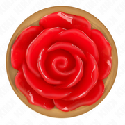 KINK - ROSA GOLDENER ANALSTECKER MIT ROTER ROSE M KINK PLEASURE PLUGS