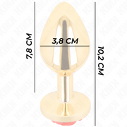 KINK - PLUG ANAL GOLD ROSE ROT GRÖSSE L KINK PLEASURE PLUGS