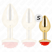 KINK - PLUG ANAL GOLD ROSE ROT GRÖSSE S KINK PLEASURE PLUGS