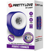 PRETTY LOVE - DJ LADY MÄNNLICHER MASTURBATOR MIT VIBRATION 5 EINSTELLUNGEN LILA PRETTY LOVE MALE