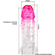 PRETTY LOVE - WILFORD REALISTISCHE VERGRÖSSERUNGSHÜLSE MIT GEPRÄGTEM PENIS ROSA PRETTY LOVE